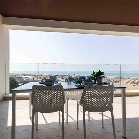 Colourful Flat Overlooking The Sea