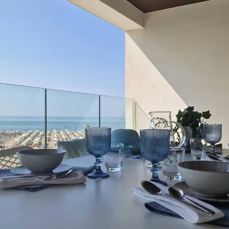 Colourful Flat Overlooking The Sea Bibione